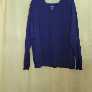 Liz Claiborne Navy Sleepwear Top Size 3X